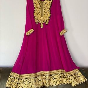 Gorgeous embroidery Georgette long dress